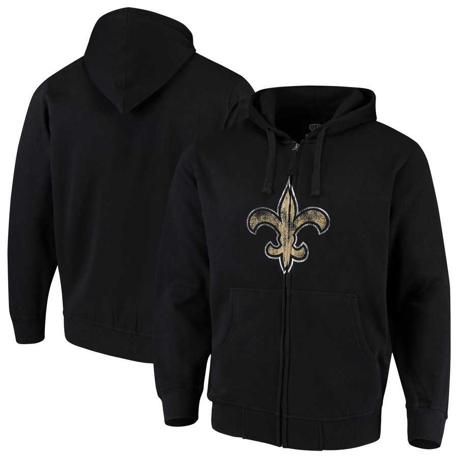 Men's New Orleans Saints G III Sports by Carl Banks Primary Logo Full Zip Hoodie Black,We sell and wholesale Men's New Orleans Saints G III Sports by Carl Banks Primary Logo Full Zip Hoodie Black on line form chian!